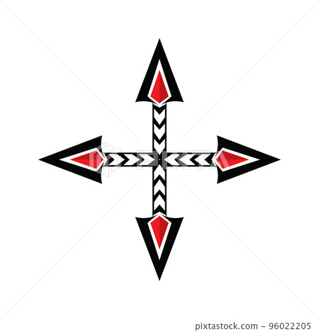 Spear logo icon vector image 96022205