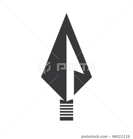 Spear logo icon vector image 96022216
