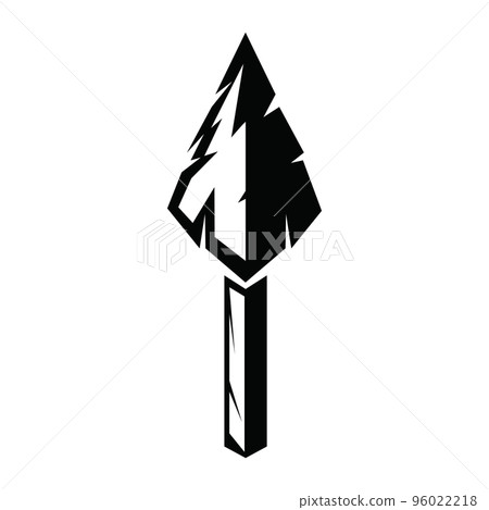Spear logo icon vector image 96022218