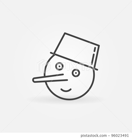Snowman Face vector thin line Happy Winter concept icon Snowman Face vector thin line Happy Winter concept icon 96023491