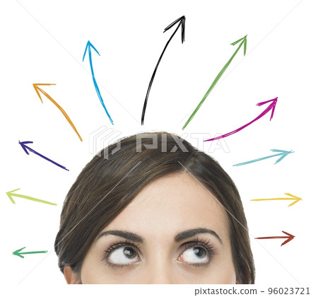 Confused businesswoman 96023721