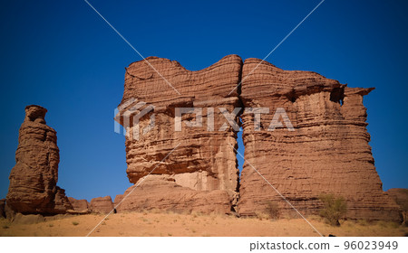 Abstract Rock formation at plateau Ennedi aka stone forest in Chad 96023949