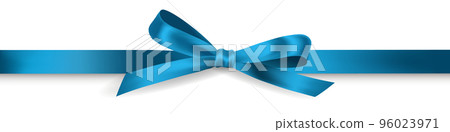 Vector illustration of blue ribbon Vector illustration of blue ribbon 96023971