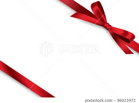 Vector illustration of red ribbon 96023972