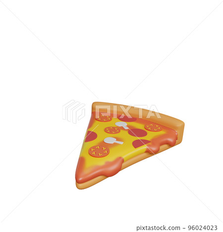 3d rendering of pizza junk food icon 3d rendering of pizza junk food icon 96024023