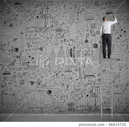 Business on wall 96024726