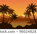 Exotic Landscape with Palm 96024828
