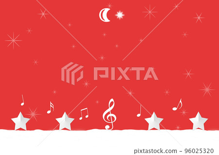 Music and stars, snow background Music and stars, snow background 96025320