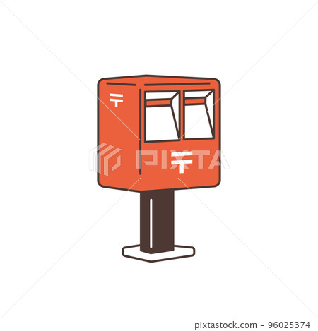 Illustration material of a simple post 96025374