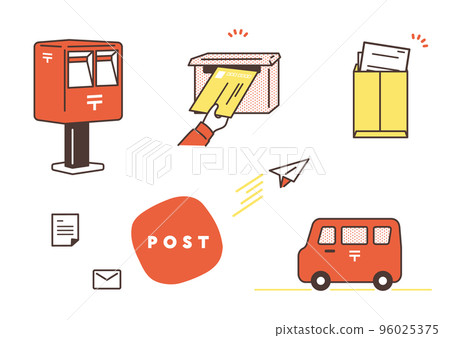Postal illustration material set 96025375
