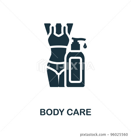 Bady Care icon. Monochrome simple Detox Diet icon for templates, web design and infographics 96025560