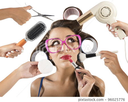 Vintage style and makeup Vintage style and makeup 96025776