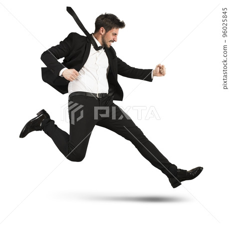 Businessman quickly runs Businessman quickly runs 96025845