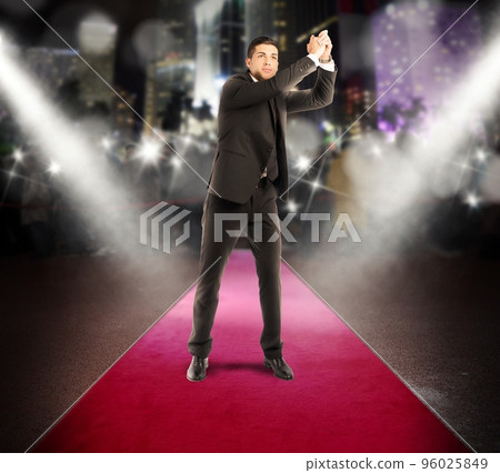 Successful winner businessman Successful winner businessman 96025849