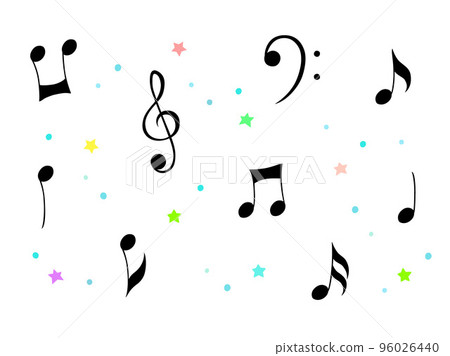 Musical note illustration set Musical note illustration set 96026440