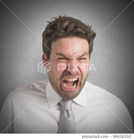 Pissed man screams 96026550