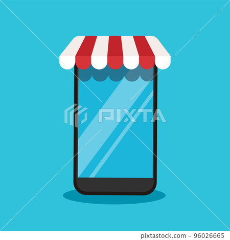 Online shopping on application and mobile concept, digital marketing online 96026665
