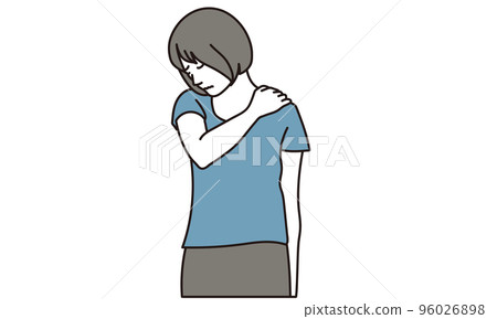 患有肩膀僵硬的女人 96026898