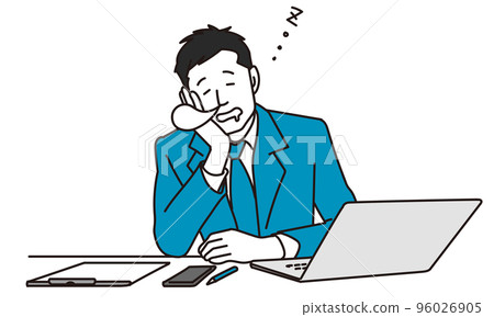 business man taking a nap 96026905