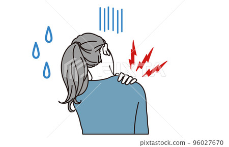 woman with shoulder pain 96027670