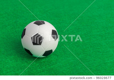 Soccer ball on football field Soccer ball on football field 96028677