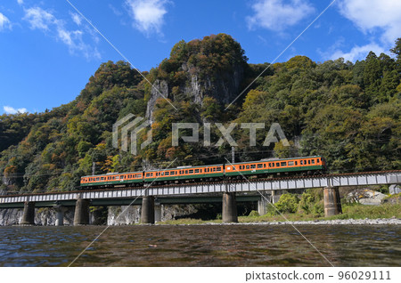 JR West 115 系列地方電車穿過生倉 96029111