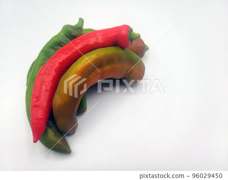 Colorful chili peppers, green chili peppers Colorful chili peppers, green chili peppers 96029450