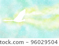 swan flying in the stars 96029504
