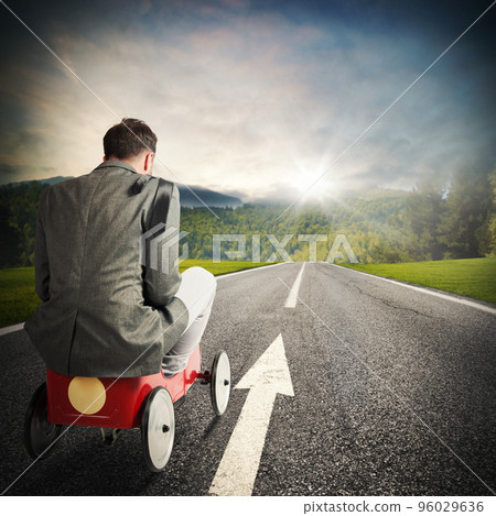 Motivated and determined businessman Motivated and determined businessman 96029636