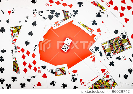 Cards and dice Cards and dice 96029742