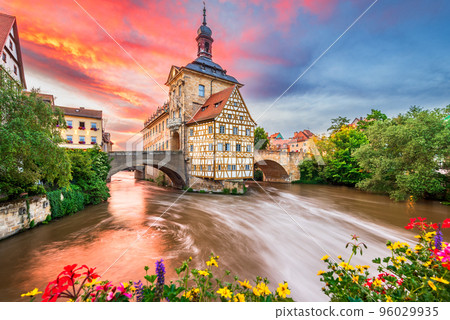 Bamberg, Germany - Medieval town in historical Franconia, Bavaria. 96029935