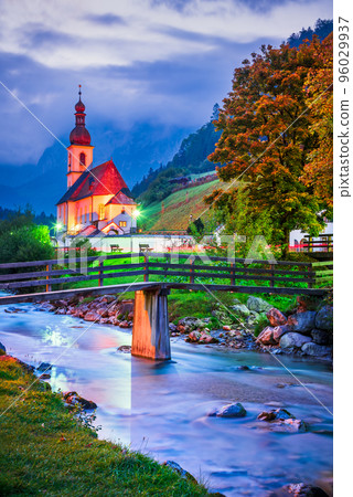 Ramsau bei Berchtesgaden, Germany - Fairy tale landscape in Bavaria. 96029937