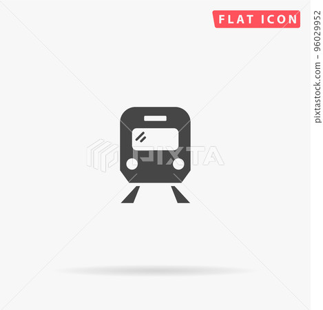Train flat vector icon 96029952