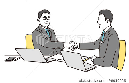 A businessman shaking hands 96030638