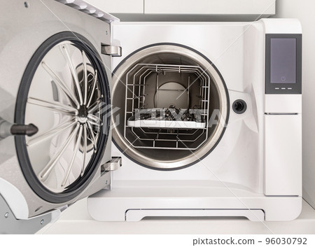 Photo of dental tools in sterilizer. 96030792