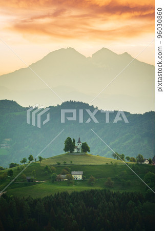Sveti Tomaz, Slovenia - Sunrise Saint Thomas church, Skofja Loka 96030860