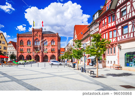 Tauberbischofsheim, Baden Wurttemberg. Romantic Road beautiful city in Germany. Tauberbischofsheim, Baden Wurttemberg. Romantic Road beautiful city in Germany. 96030868