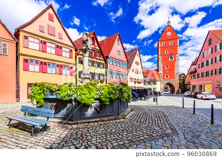 Dinkelsbuhl , Bavaria. Romantic Road beautiful city in Germany. 96030869