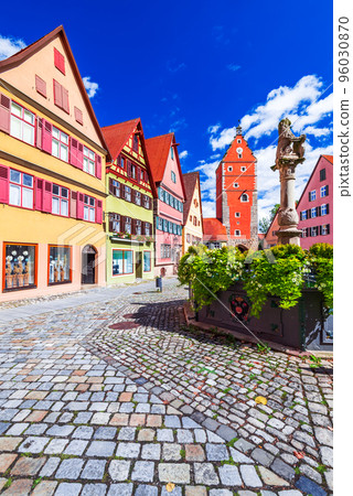 Dinkelsbuhl , Bavaria. Romantic Road beautiful city in Germany. 96030870