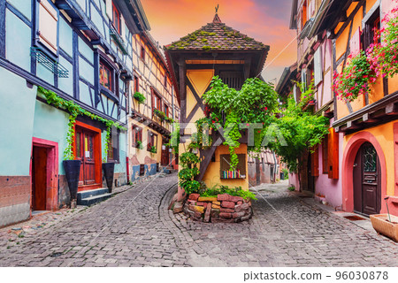 Eguisheim, France. most beautiful villages of Alsace. 96030878
