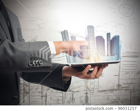 Urban futuristic vision Urban futuristic vision 96031257