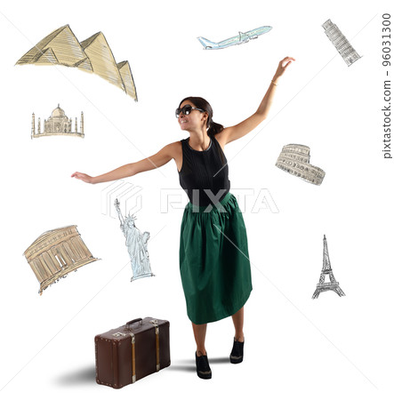 Dreamy elegant tourist 96031300