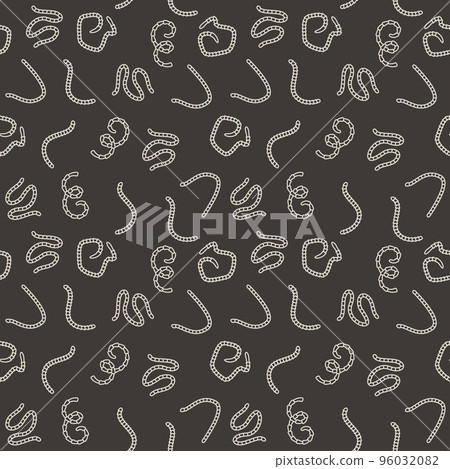 Segmented Worms and Tapeworms vector concept Seamless pattern 96032082