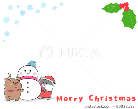 Yurukawa Kuroshiba Santa and Snowman Frame (3:4)② 96032152