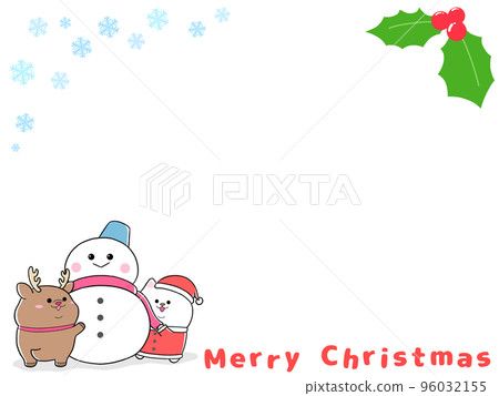 Yurukawa Shirashiba Santa and Snowman Frame (3:4) ② Yurukawa Shirashiba Santa and Snowman Frame (3:4) ② 96032155
