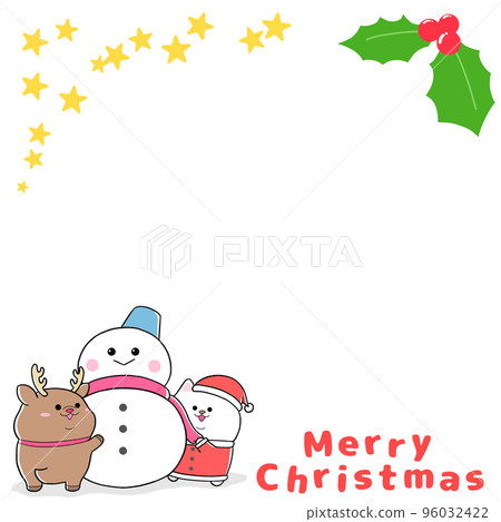 Yurukawa Shirashiba Santa and Snowman Frame (1:1) ① Yurukawa Shirashiba Santa and Snowman Frame (1:1) ① 96032422