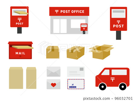 Mail, post icon set Mail, post icon set 96032701