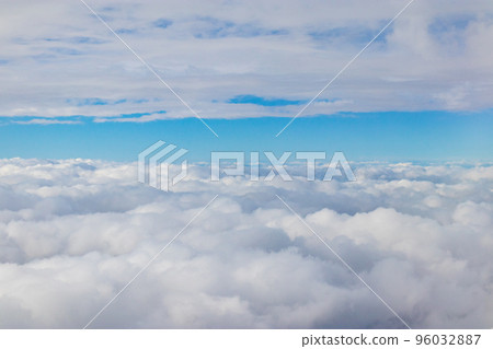 Autumn clouds seen from an airplane Autumn clouds seen from an airplane 96032887