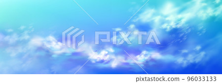 Realistic sky, blue heaven with white soft clouds 96033133