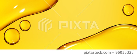 Oil drops texture, omega bubbles, gold droplets 96033323